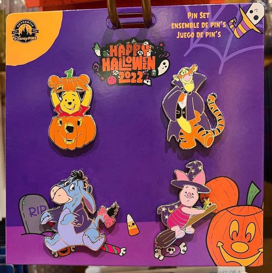 Winnie the Pooh Halloween 2022 Pin Set at Disney Parks