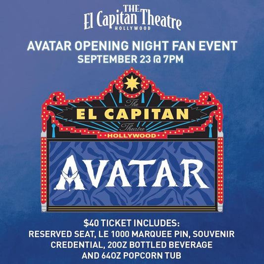 Avatar Opening Night Fan Event Marquee Pin at Disney Studio Studio Store Hollywood