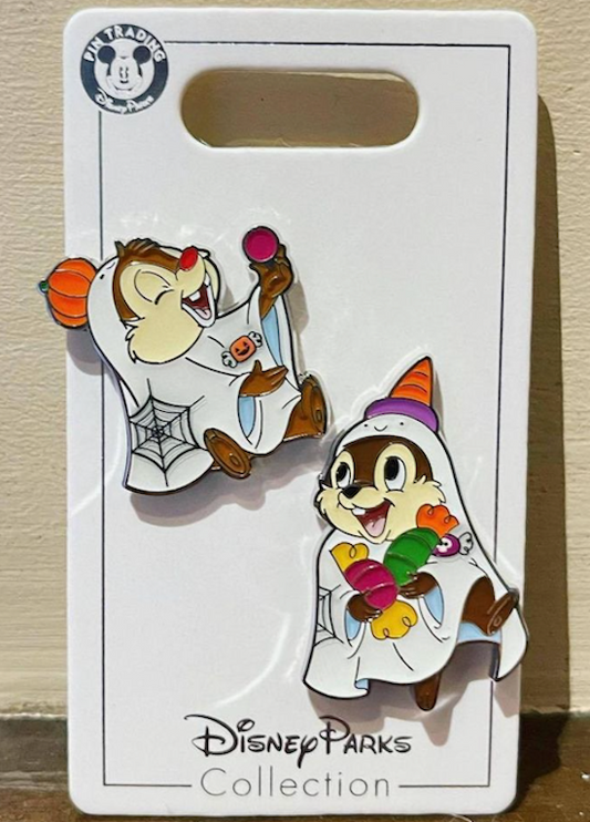 Chip and Dale Halloween 2022 Pin at Shanghai Disney Resort
