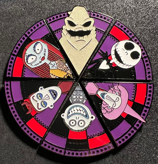 Complete Oogie Boogie Wheel Loungefly Blind Box Pins