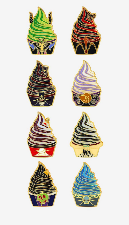 Disney Villains Soft Serve Ice-Cream Blind Box Pin Set at BoxLunch