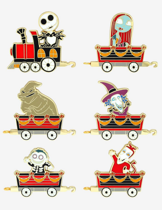Nightmare Before Christmas Train Set Blind Box Pin Set at BoxLunch
