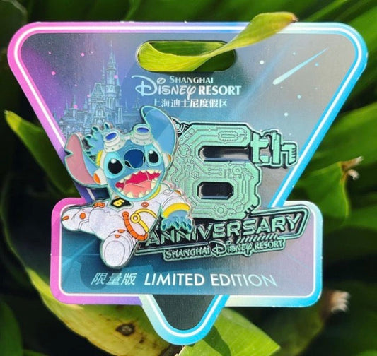 Stitch Shanghai Disney Resort 6th Anniversary Pin