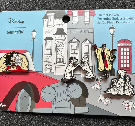101 Dalmatians Story Book Loungefly Disney Pin Set