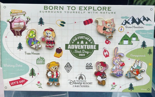 Adventure Best Day 2022 Pin Set at Shanghai Disney Resort