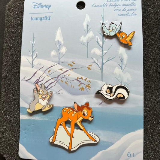 Bambi Snow Day Loungefly Disney Pin Set
