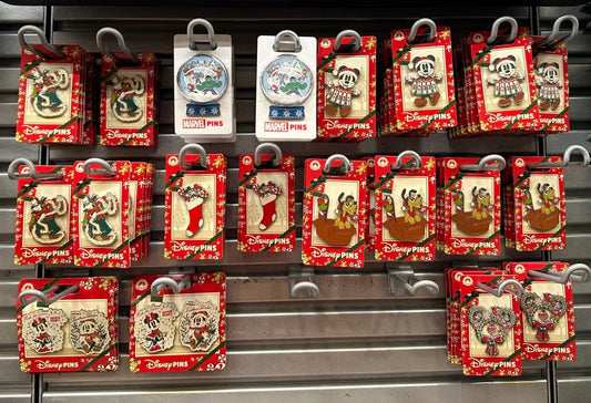 Christmas 2022 Open Edition Pins at Disney Parks