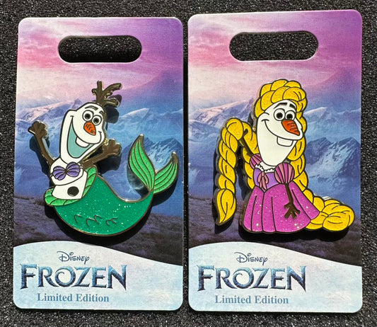 Olaf Presents Ariel & Rapunzel Disney Pins