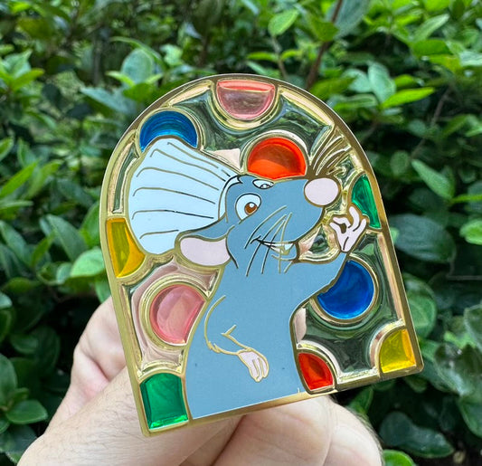 Remy Pixar Stained Glass Disney Pin
