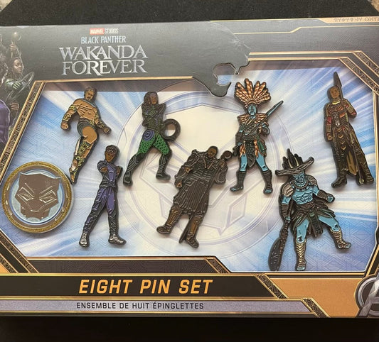 Black Panther Wakanda Forever 8 Pin Set
