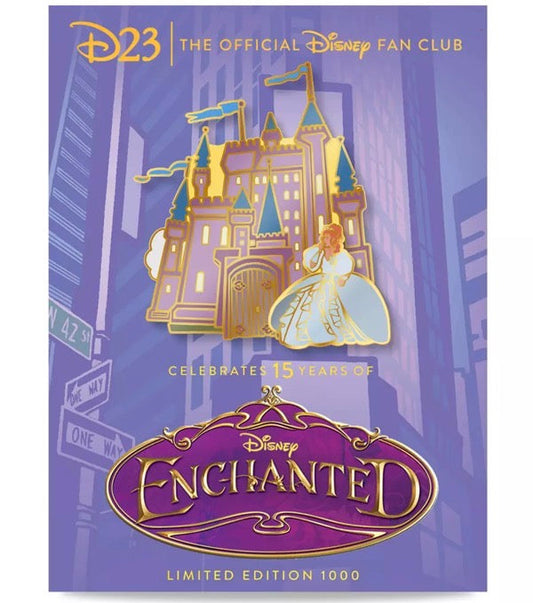 Enchanted 15th Anniversary D23 Gold Member Exclusive Disney Pin
