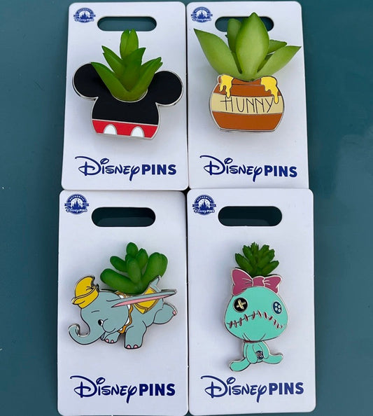 New Succulent Pins at Disney Parks