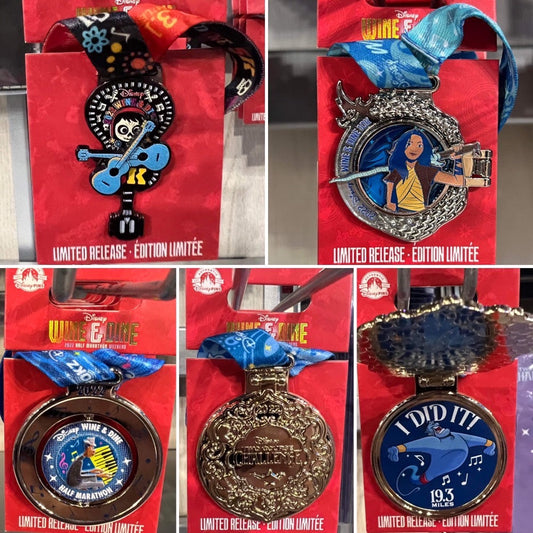 Race Medal Disney Pins - Wine & Dine 2022 Half Marathon Weekend