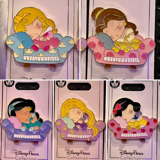Sleeping Princess Pins at Shanghai Disney Resort