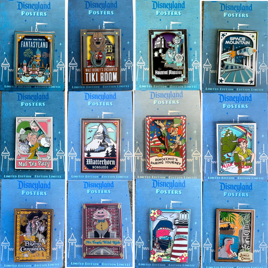 Disneyland Posters 2022 Pin Collection