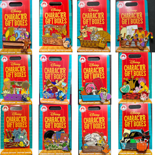 Complete Character Gift Boxes Disney Pin Collection