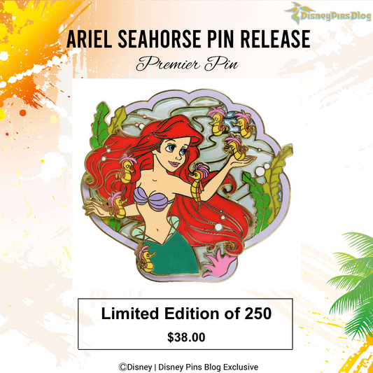 Ariel Seahorses Premier Disney Pin at DPB Store
