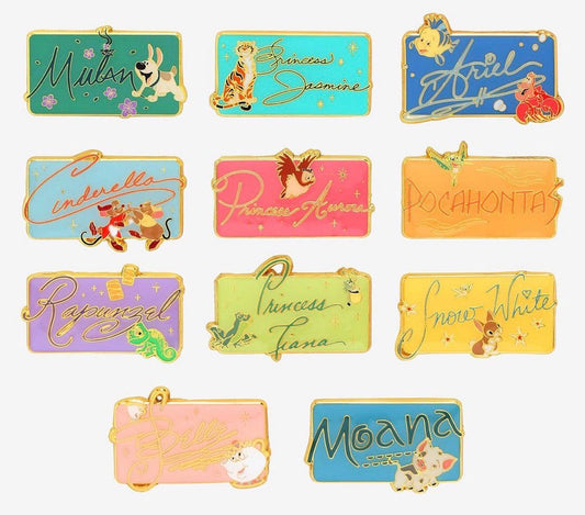 Disney Princess Signature & Sidekicks Blind Box Pin Set at BoxLunch