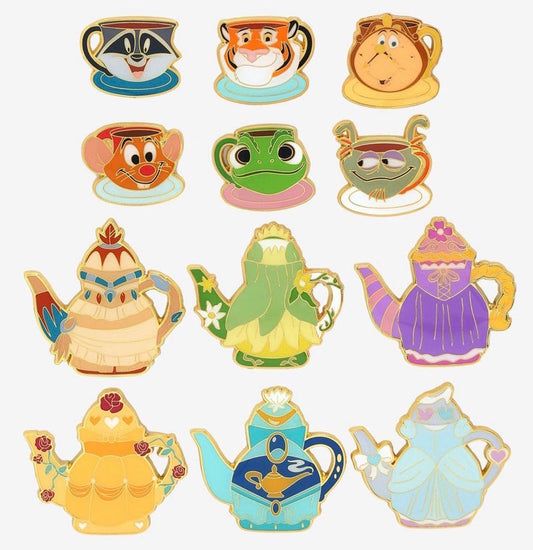 Disney Princess Teacup Set Blind Box Pin Set at BoxLunch