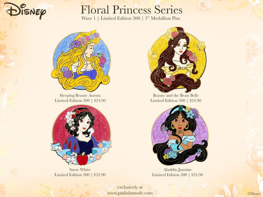 Floral Princess Wave 1 Pin Series at Pink a la Mode