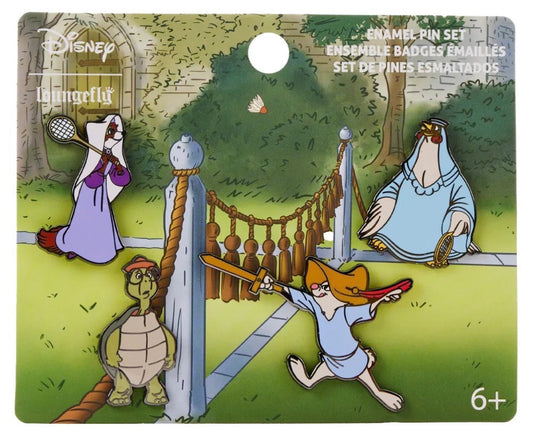 Robin Hood Badminton Loungefly Disney Pin Set