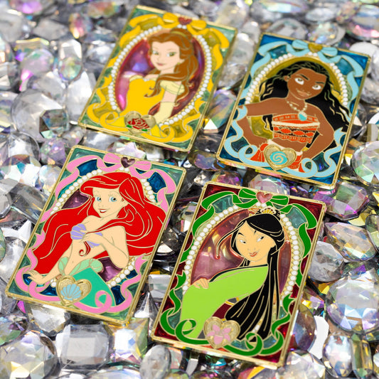 Disney Princess Stained Glass Collectible Pin Series 1