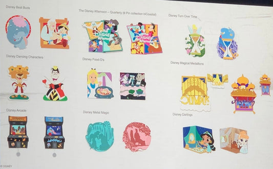 Disney Parks 2023 Monthly Pin Collections