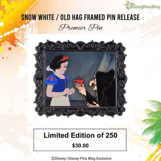 Snow White & Old Hag Framed Premier Disney Pin at DPB Store