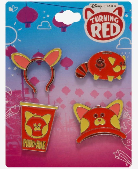 Disney Pixar Turning Red Panda Merch Pin Set at BoxLunch