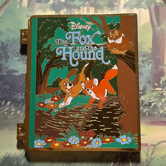 Fox and the Hound Book Hinged Limited Edition Loungefly Disney Pin