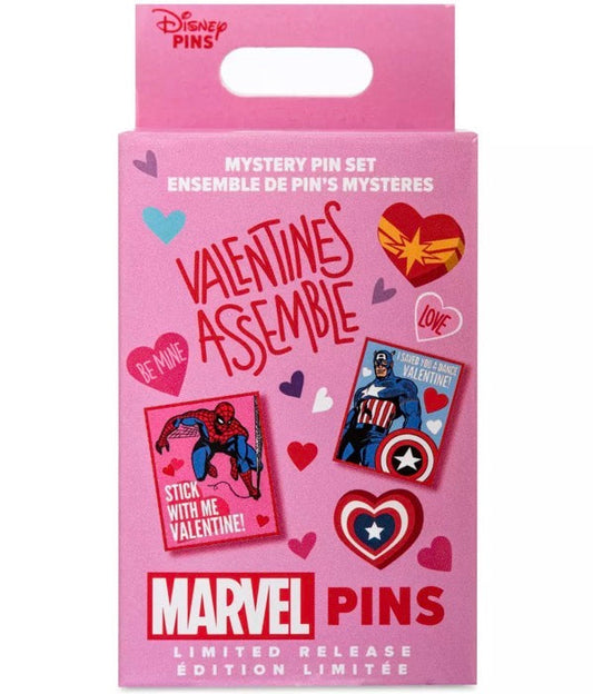 Marvel's Avengers ''Valentines Assemble'' Mystery Pin Set
