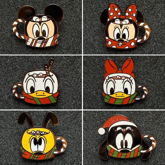 Mickey & Friends Hot Cocoa Loungefly Blind Box Pin Set