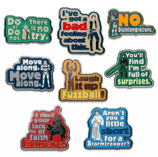 Star Wars Quotes Mystery Pin Set