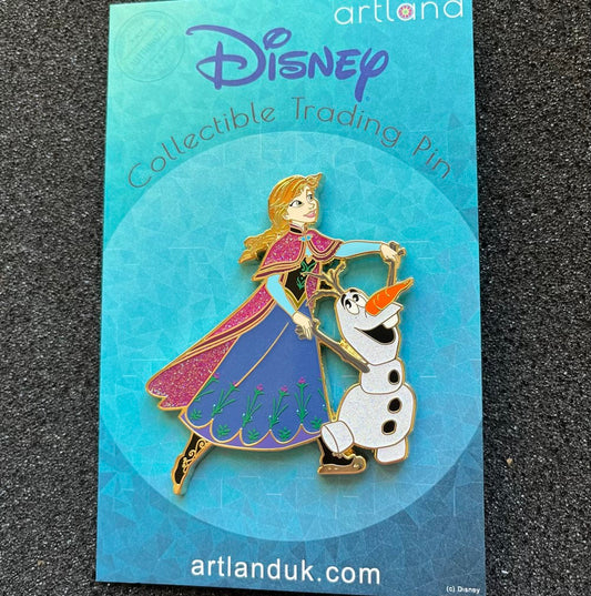 Your Hand in Mine - Frozen Anna & Olaf Disney Pin by ArtLand