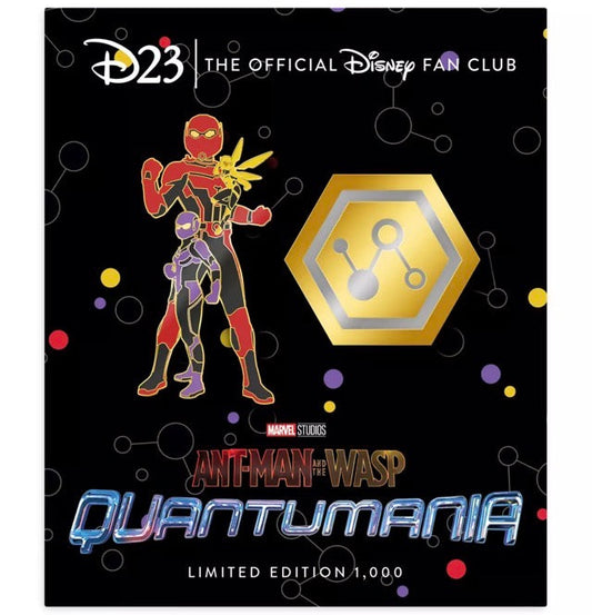 Ant-Man and the Wasp Quantumania D23 Gold Member Exclusive Pin Set