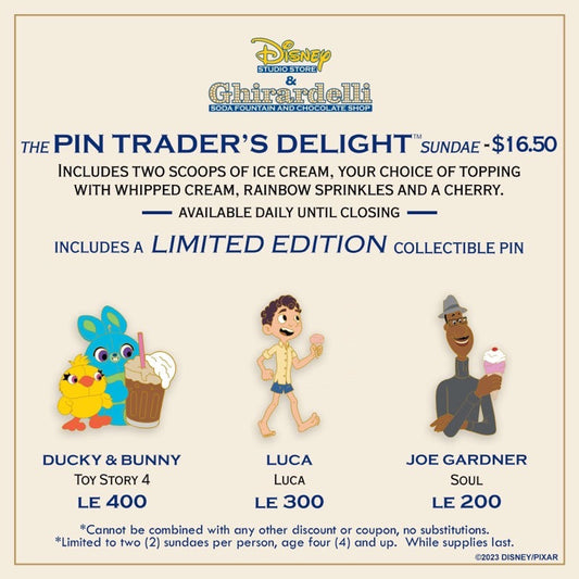 Ducky & Bunny, Luca & Joe Gardner Pin Trader’s Delight – February 9, 2023