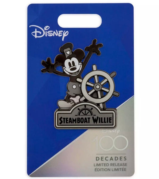 Mickey Mouse as Steamboat Willie Disney 100 Decades Pin at shopDisney