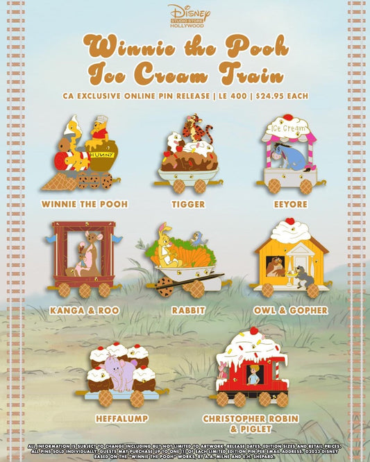 Winnie the Pooh Ice Cream Train DSSH Pin Release