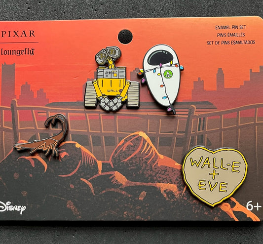 WALL-E Date Night Loungefly Disney Pin Set