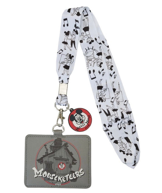 Disney 100 Mickey Mouse Club Loungefly Cardholder Lanyard