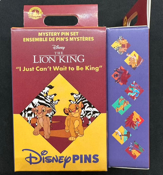 The Lion King “I Just Can’t Wait to Be King” Mystery Pin Collection at Disney Parks