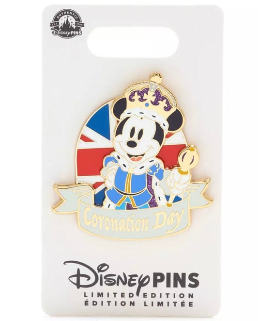 Mickey Mouse Coronation Day Pin at shopDisney UK