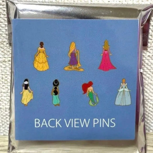 Princess Back View Pins at Japan Disney 100 Pop-Up Shop