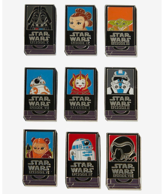 Star Wars VHS Tape Blind Box Pin Set at BoxLunch