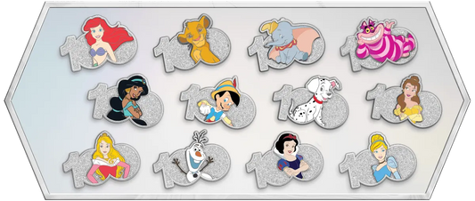 Disney 100 Pin Collection by Hooked & Company