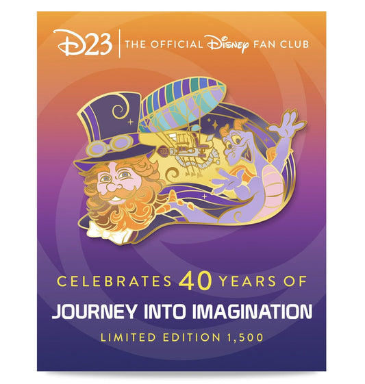 Journey Into Imagination 40th Anniversary D23 Gold Member Exclusive Disney Pin