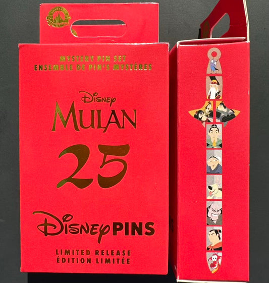 Mulan 25th Anniversary Mystery Pin Set
