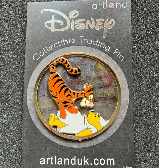 Pooh Meets Tigger Glass Limited Edition ArtLand Disney Pin