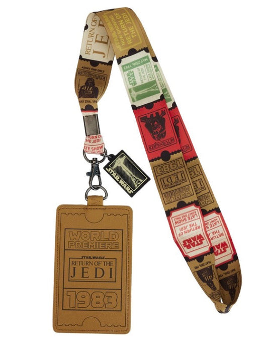Star Wars: Return of the Jedi World Premiere Ticket Loungefly Cardholder Lanyard