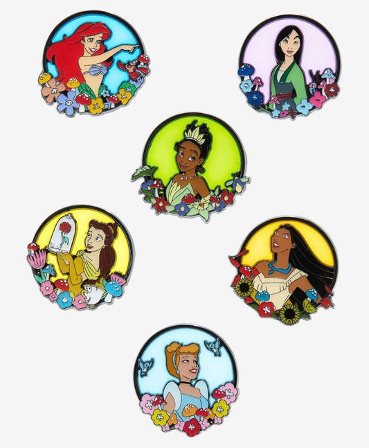 Disney Princess Flower Window Blind Box Pin Set at Hot Topic